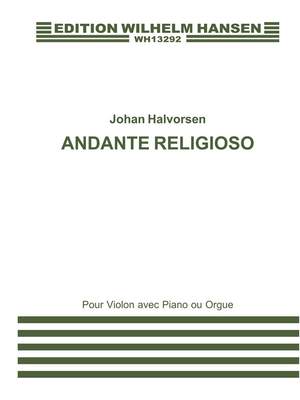 Johan Halvorsen: Andante Religioso For Violin and Piano