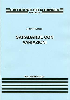 Johan Halvorsen: Sarabande Con Variazioni