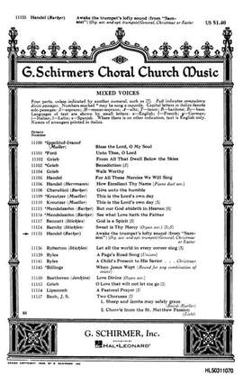 Georg Friedrich Händel: Awake The Trumpet's Lofty Sound