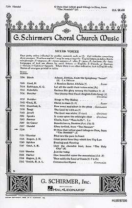 Georg Friedrich Händel: O Thou That Tellest Good Tidings To Zion