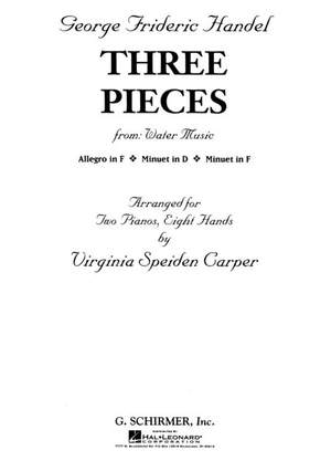 Georg Friedrich Händel: 3 Pieces from Water Music (2 Pianos, 8 Hands)