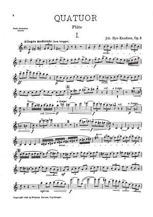 Johan Hye-Knudsen: Quartet Op. 3