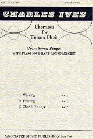 Charles E. Ives: Walking (From 7 Songs) Unison/Pno 4 Hands