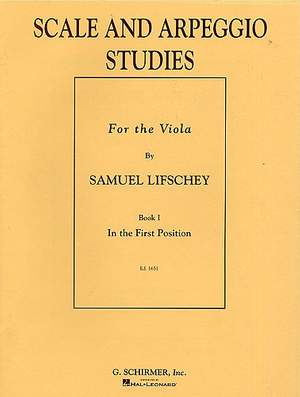 Samuel Lifschey: Scale and Arpeggio Studies