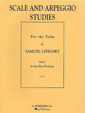 Samuel Lifschey: Scale and Arpeggio Studies