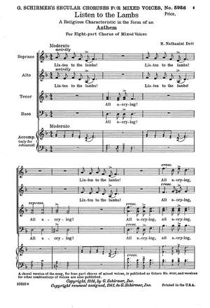 R. Nathaniel Dett: Listen to the Lambs