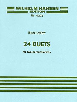 Bent Lylloff: 24 Duets For Percussion