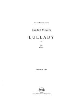 Randall Meyers: Lullaby