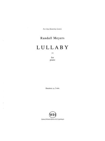 Randall Meyers: Lullaby