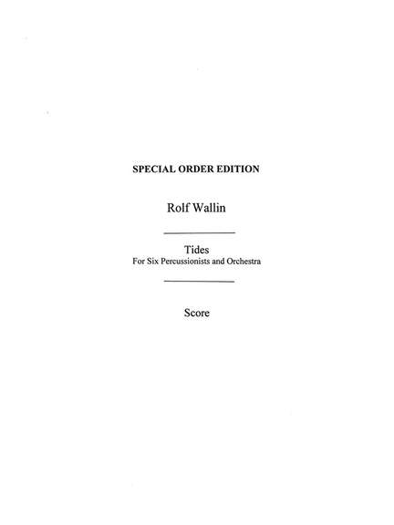 Rolf Wallin: Tides