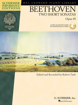 Ludwig van Beethoven: Two Short Sonatas Op.49 (Schirmer Performance Edition)