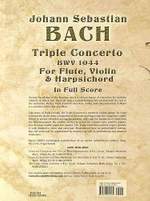 Johann Sebastian Bach: Triple Concerto BWV 1044 Product Image