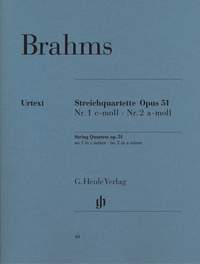 Brahms, J: String Quartets op. 51/1&2