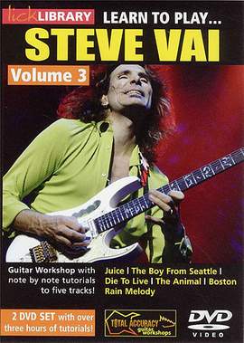 Steve Vai: Lick Library: Learn To Play Steve Vai - Volume 3