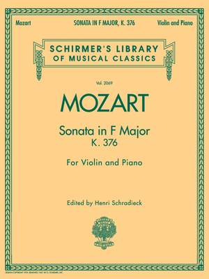 Wolfgang Amadeus Mozart: Sonata in F Major, K376