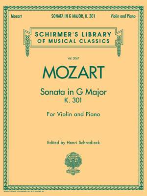 Wolfgang Amadeus Mozart: Sonata in G Major KV301