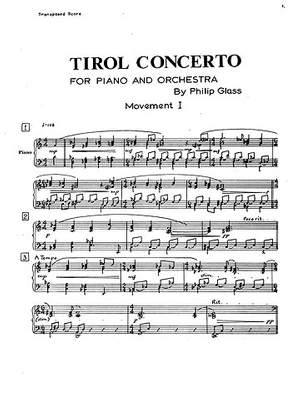 Philip Glass: Tirol Concerto
