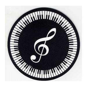 Mouse Mat: Treble Clef and Keyboard Design