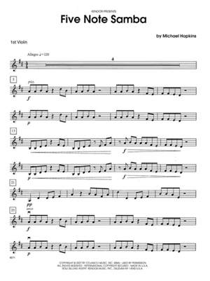 Hopkins, M: Five Note Samba D major
