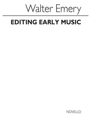 Editing Early Music