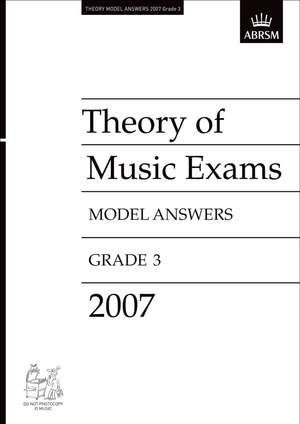 Theory Of Music Exam Model Answers - Gr 3 (2007)