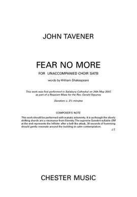 John Tavener: Fear No More
