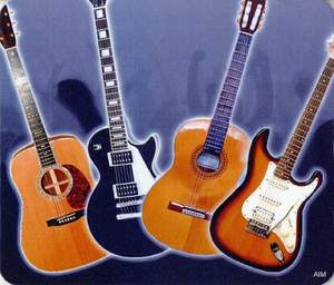Mouse Mat: Guitar Design