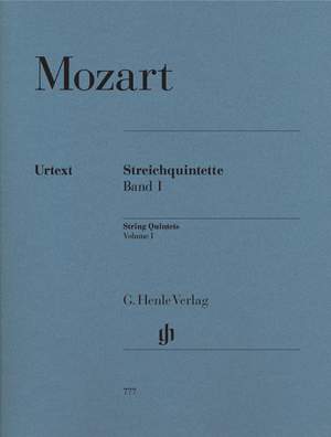 Mozart, W A: String Quintets Vol. 1