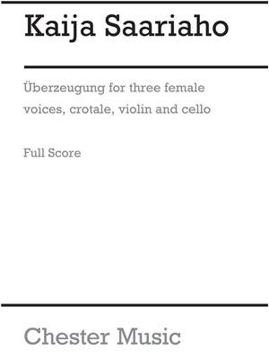 Kaija Saariaho: Überzeugung (Full Score)