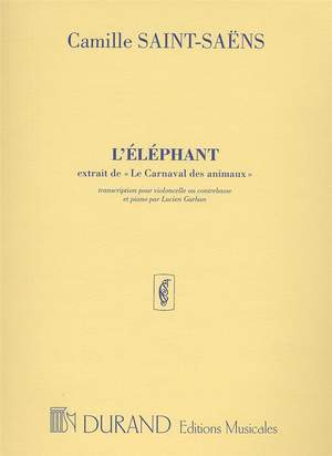 Camille Saint-Saëns: L'elephant transcription par Lucien Garban no 5