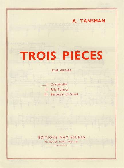 Alexandre Tansman: Trois Pièces - No. 1 Canzonetta