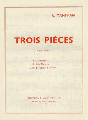 Alexandre Tansman: Trois Pièces - No. 3 Berceuse D'Orient