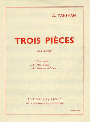Alexandre Tansman: Trois Pièces - No. 2 Alla Polacca