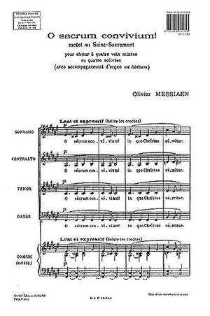 Olivier Messiaen: O Sacrum Convivium!