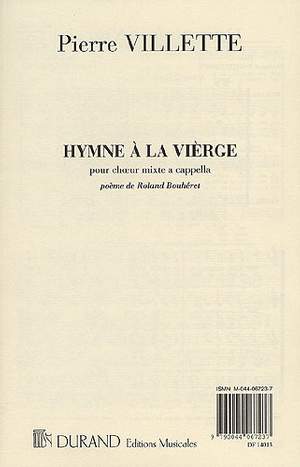 Pierre Villette: Hymne à La Vierge