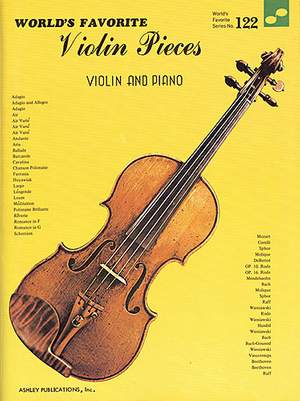 Violin Pieces For Violin And Piano: (World's Favorite Series No. 122)