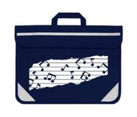 Mapac Music Bag: Duo Music Notes (Navy/Sky)