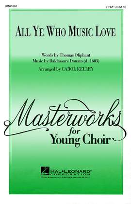 Baldassare Donato: All Ye Who Music Love