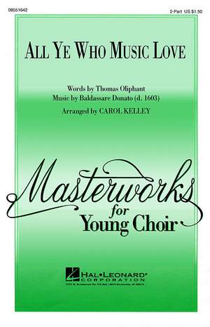 Baldassare Donato: All Ye Who Music Love