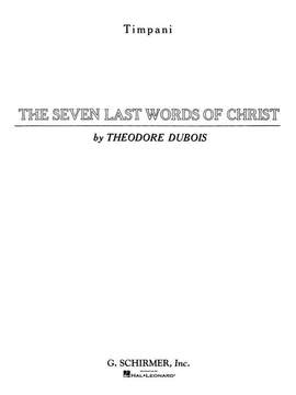 Théodore Dubois: Seven Last Words of Christ