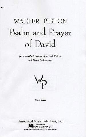 Walter Piston: Psalm and Prayer of David