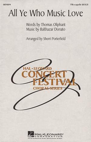 Balthazar Donato_Thomas Oliphant: All Ye Who Music Love
