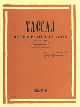 Nicola Vaccai: Metodo Pratico di Canto