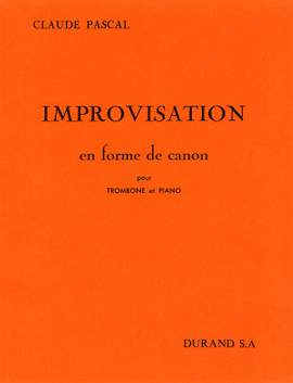 Claude Pascal: Improvisation En Forme De Canon