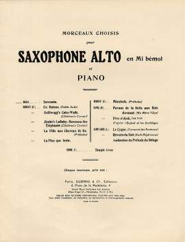 Gaetano Braga: Serenata Saxophone-Piano