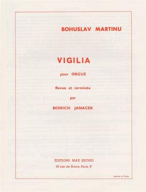 Bohuslav Martinu: Vigilia