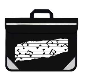 Mapac Music Bag: Duo Music Notes (Black)