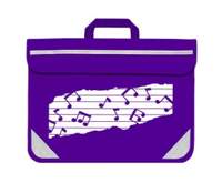 Mapac Music Bag: Duo Music Notes (Purple)