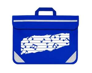 Mapac Music Bag: Duo Music Notes (Royal Blue)