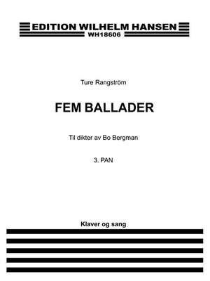 Ture Rangström: Rangstrom Pan From 5 Ballads